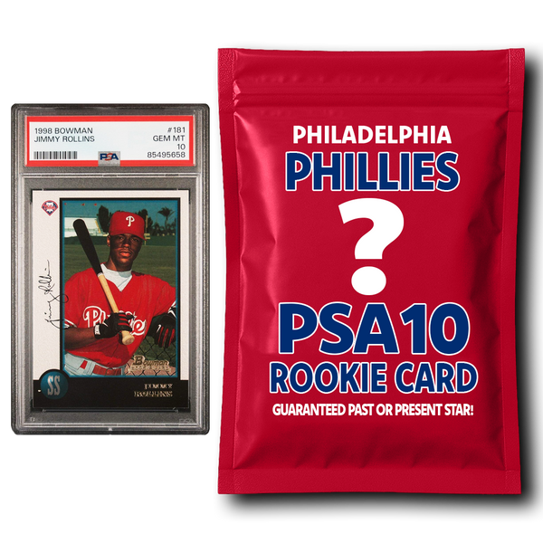 Philadelphia Phillies PSA 10 Graded Rookie Card Mystery Pack