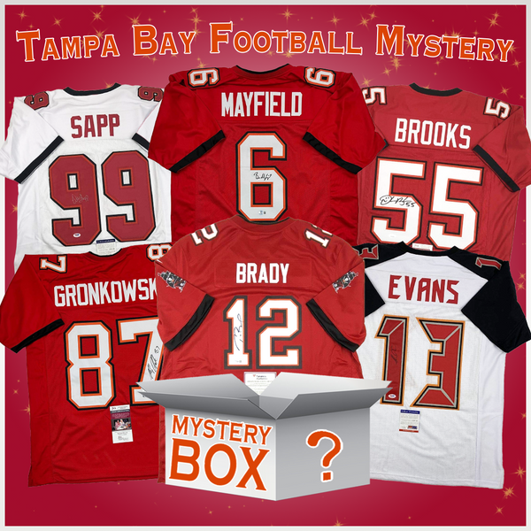 Autographed/Signed Tampa Bay Football Jersey Mystery Box with PSA JSA or Beckett COA