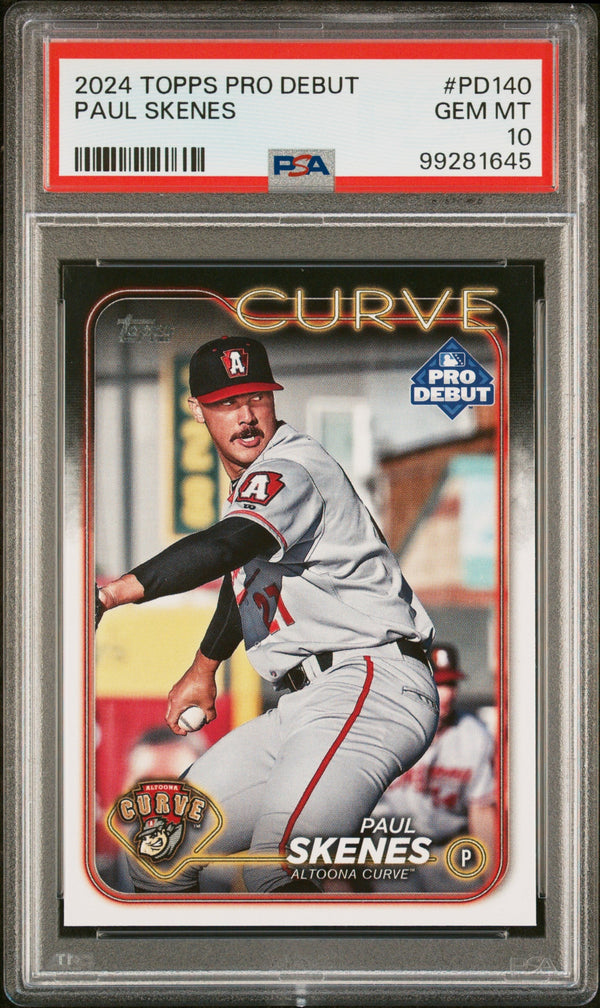 Graded 2024 Topps Pro Debut Paul Skenes #PD140 Rookie RC Baseball Card PSA 10 Gem Mint
