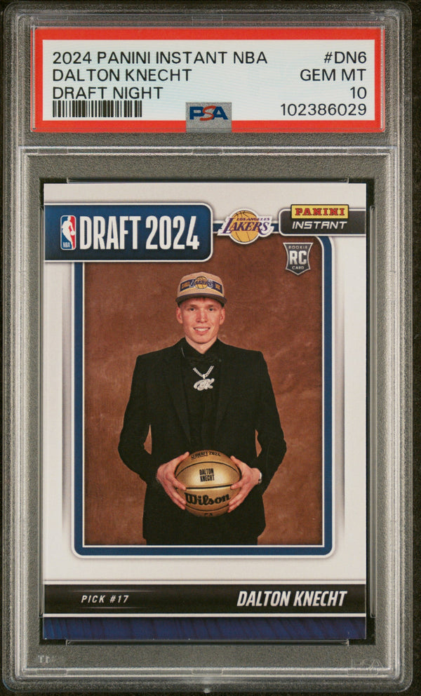 Graded 2024 Panini Instant NBA Dalton Knecht #DN6 Draft Night Rookie RC Basketball Card PSA 10 Gem Mint