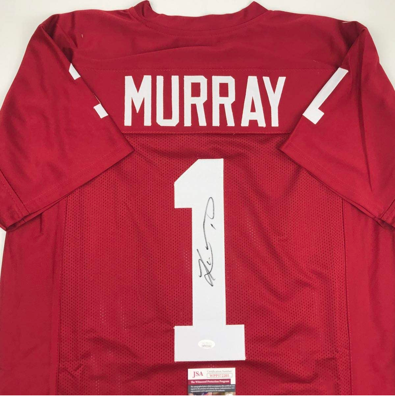 Autographed/Signed Kyler Murray Oklahoma Maroon College Football Jersey JSA COA