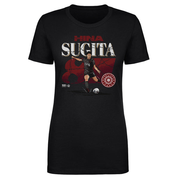 Hina Sugita Portland Thorns FC Cracked Number WHT