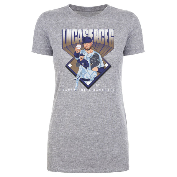 Lucas Erceg Kansas City Baseball Diamond WHT
