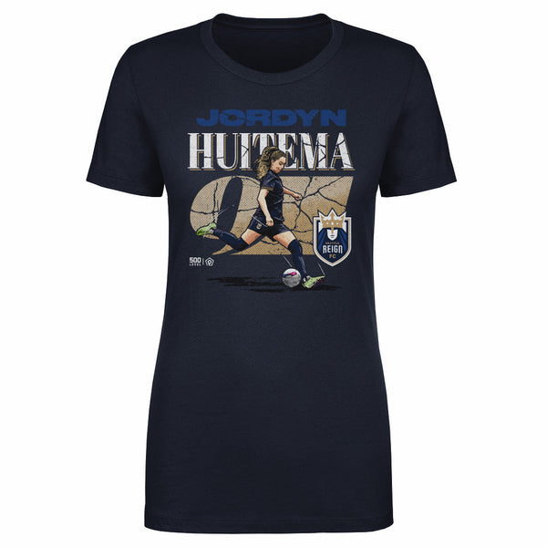 Jordyn Huitema Seattle Reign FC Cracked Number WHT