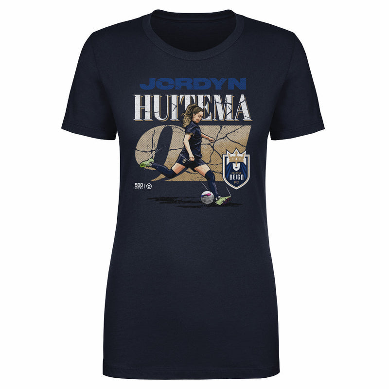 Jordyn Huitema Seattle Reign FC Cracked Number WHT