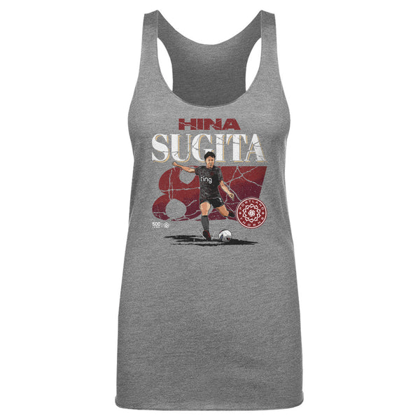 Hina Sugita Portland Thorns FC Cracked Number WHT