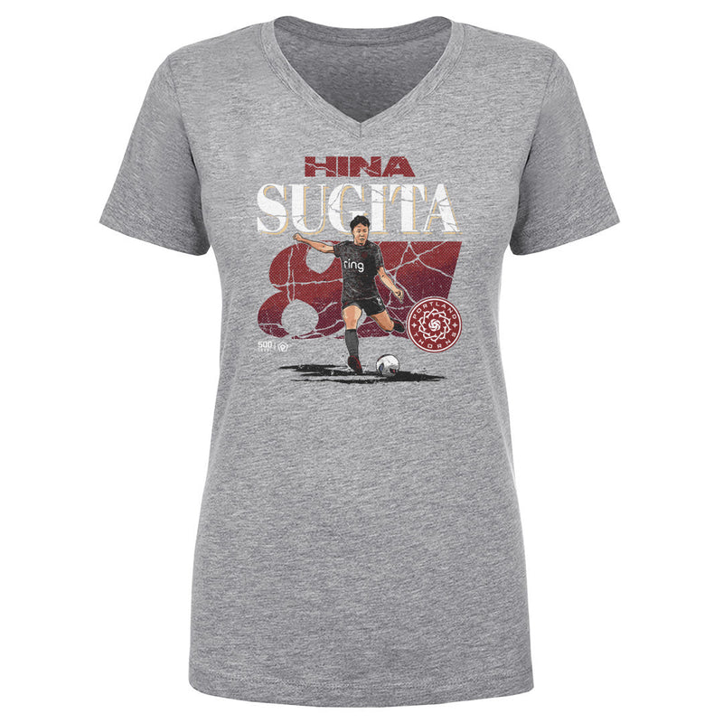 Hina Sugita Portland Thorns FC Cracked Number WHT