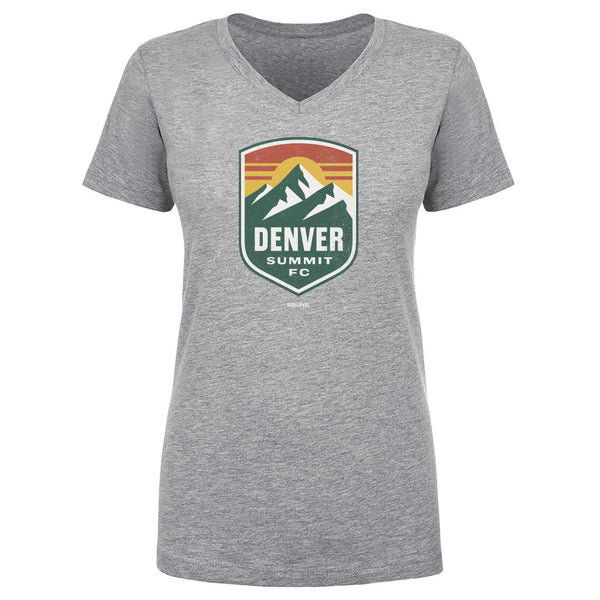 Denver Summit FC Vintage Primary Logo Gray WHT