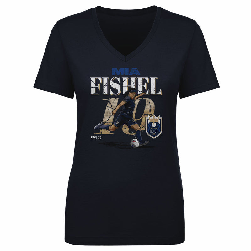 Mia Fishel Seattle Reign Cracked Number WHT