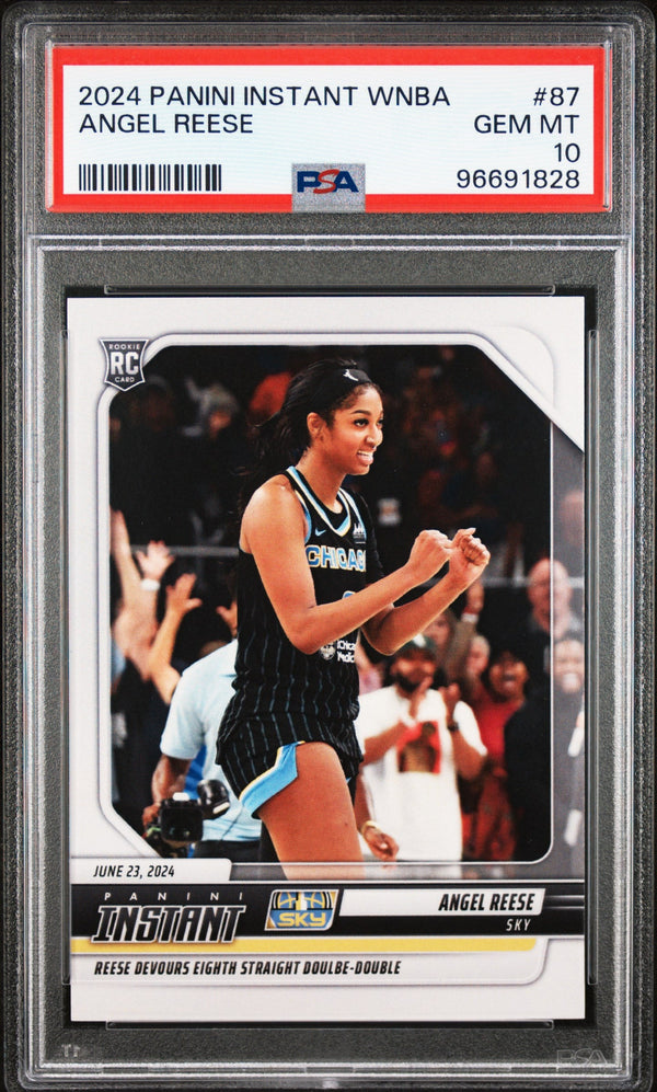 Graded 2024 Panini Instant WNBA Angel Reese #87 Rookie RC Basketball Card PSA 10 Gem Mint