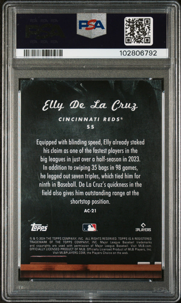 Graded 2024 Topps Update Elly De La Cruz #AC21 All Class Rookie RC Baseball Card PSA 10 Gem Mint