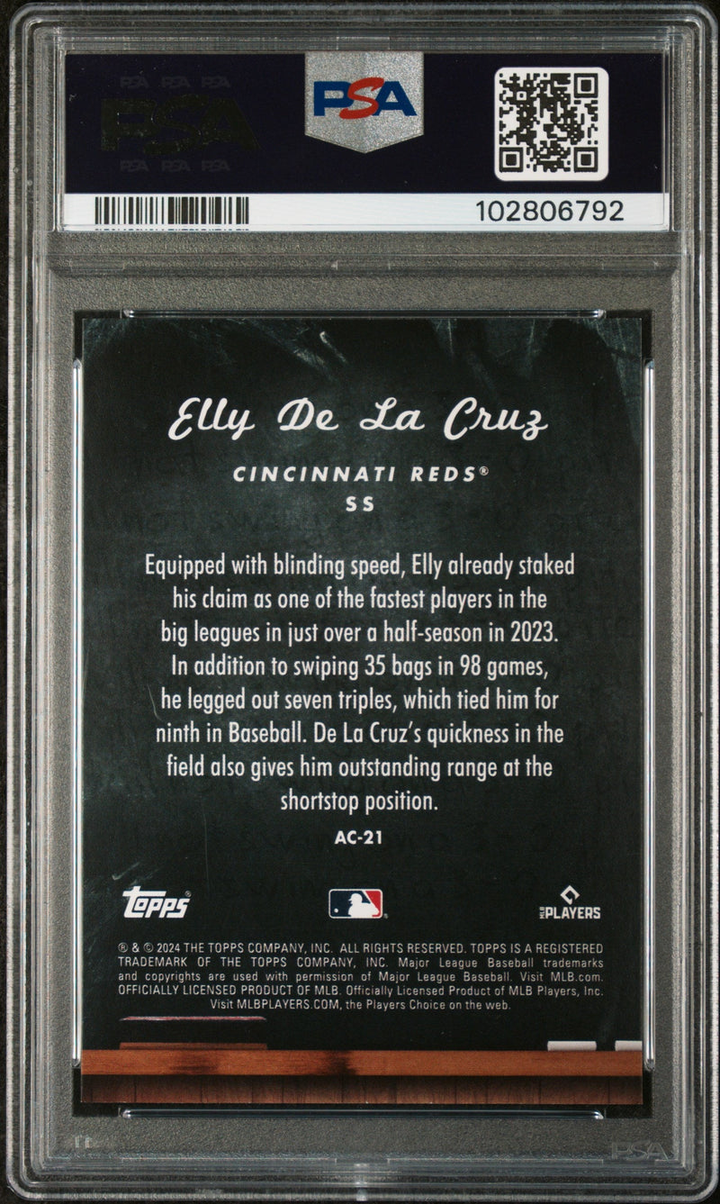 Graded 2024 Topps Update Elly De La Cruz #AC21 All Class Rookie RC Baseball Card PSA 10 Gem Mint