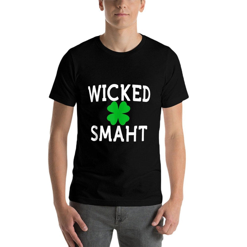 Boston For Life Wicked Smaht Southie Wicked Smart  Rolled Sleeves T-Shirt
