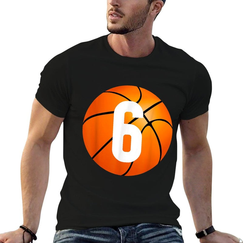 Kids Basketball - 6 Year Old Birthday T-shirt  Eco-friendly Material T-Shirt
