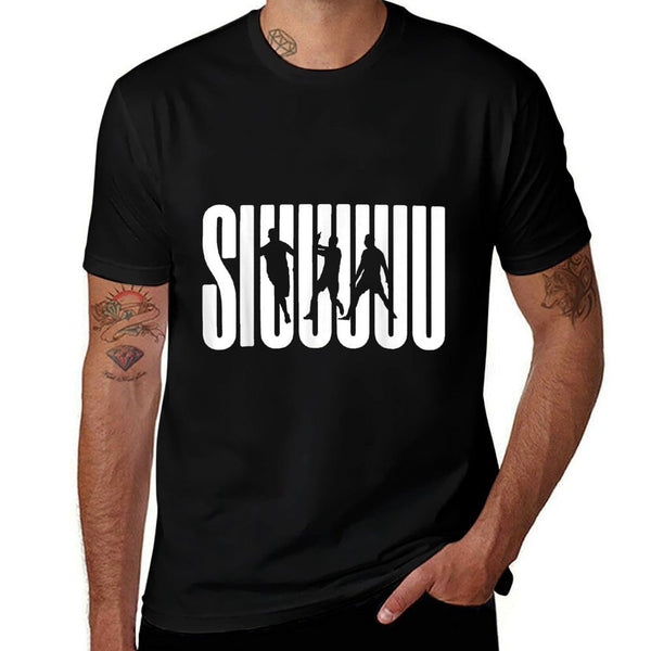Siuuu Funny Soccer Football Boys Men Women Soccer Player  Classic T-Shirt