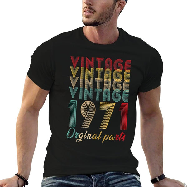 Tg Vintage Retro 1971 50th Birthday Costume Dad Gift  Eco-friendly Material T-Shirt