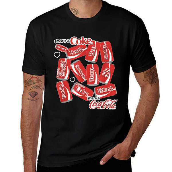 Coca-Cola Share A Coke Family Soda Can Jumble  Graphic-printed T-Shirt