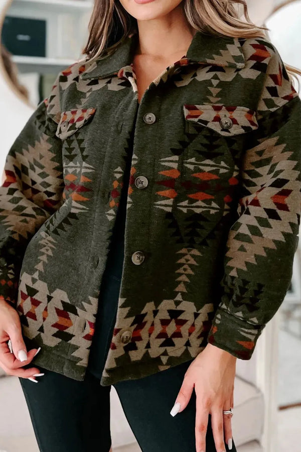 Darla Western Print Fall Jacket