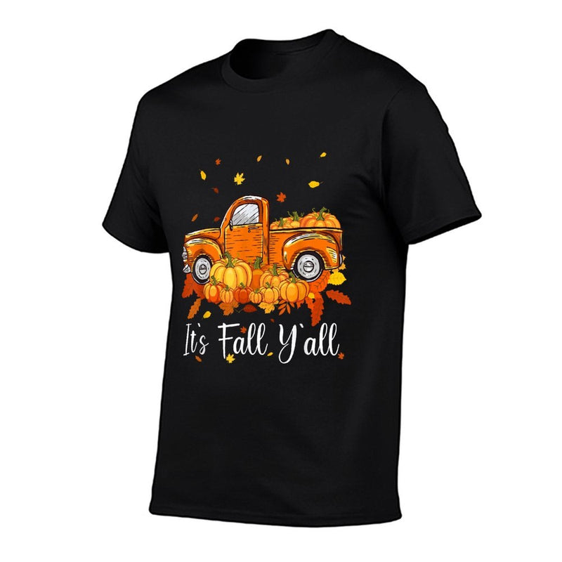 Women Its Fall Yall Pumpkin Truck Autumn Tree Hello Fall  Odor-resistant T-Shirt