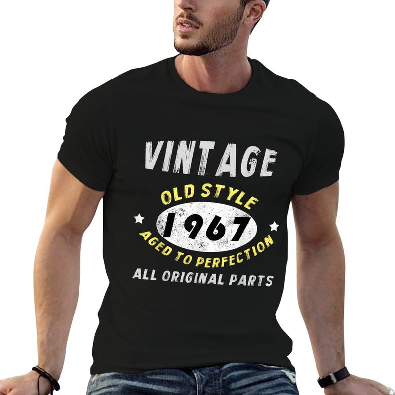 50th Birthday - Turning 50 Gift Idea 1967 50 Years Old  Rolled Sleeves T-Shirt