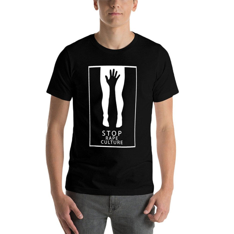 Stop Rape Culture Awareness  Oversized Silhouette T-Shirt