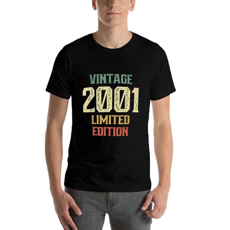 Vintage 2001 Limited Edition 21 Year Old Funny 21st Birthday  Stretchy T-Shirt
