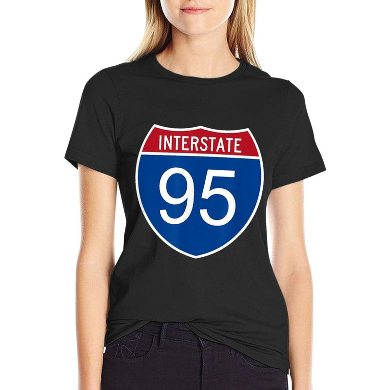 I-95 Interstate Road Trip Travel Souvenir - Interstate 95  Trendy Pattern T-Shirt