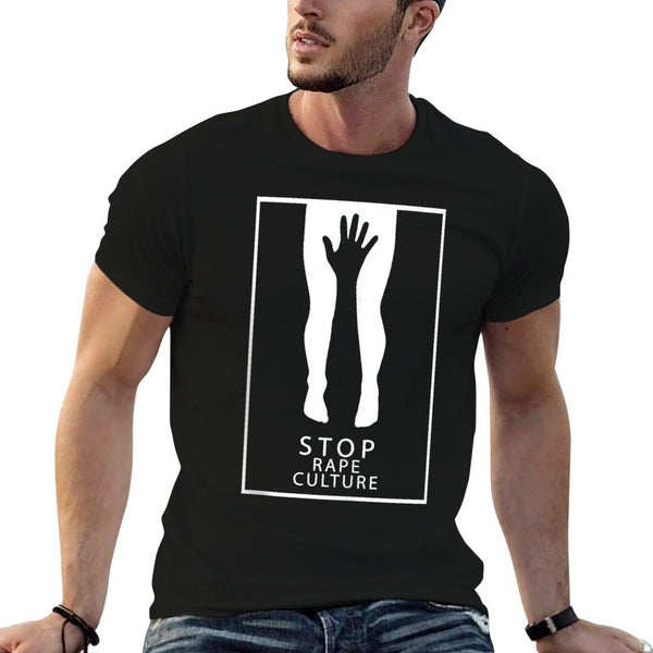 Stop Rape Culture Awareness  Oversized Silhouette T-Shirt