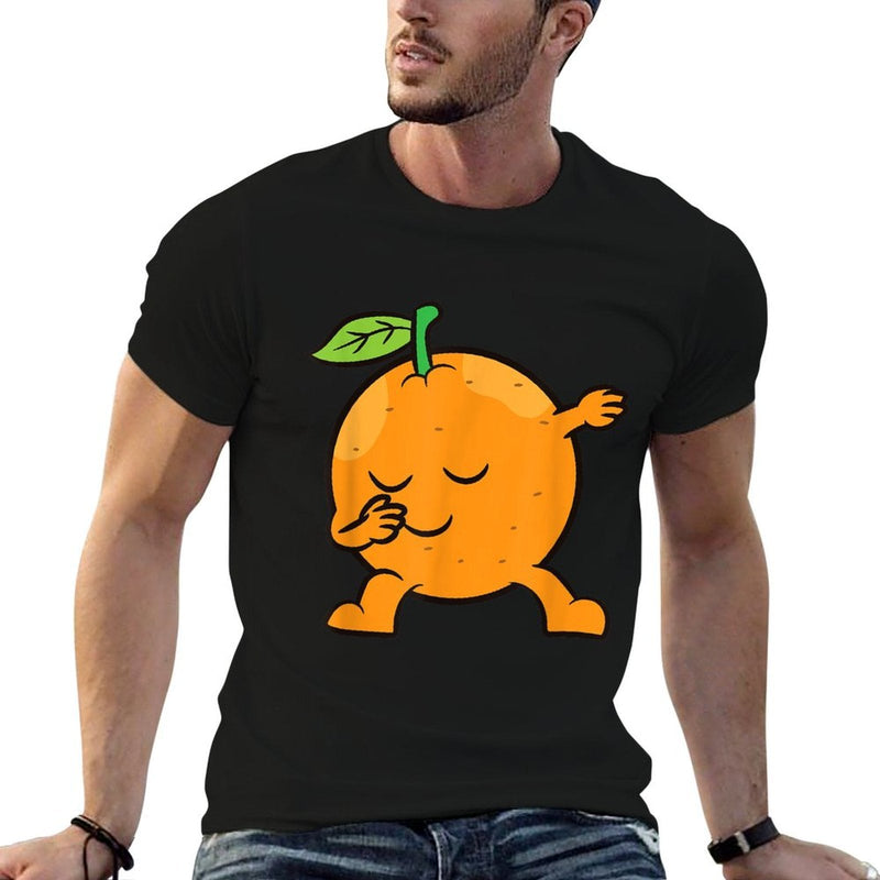 Orange Dabbing Orange Fruit Love Oranges  Moisture-wicking T-Shirt