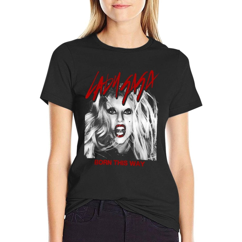 Official Lady Gaga Born This Way Cover  Breathable T-Shirt