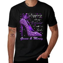 Stepping Into My Retirement With Gods Grace And Mercy  Cotton T-Shirt