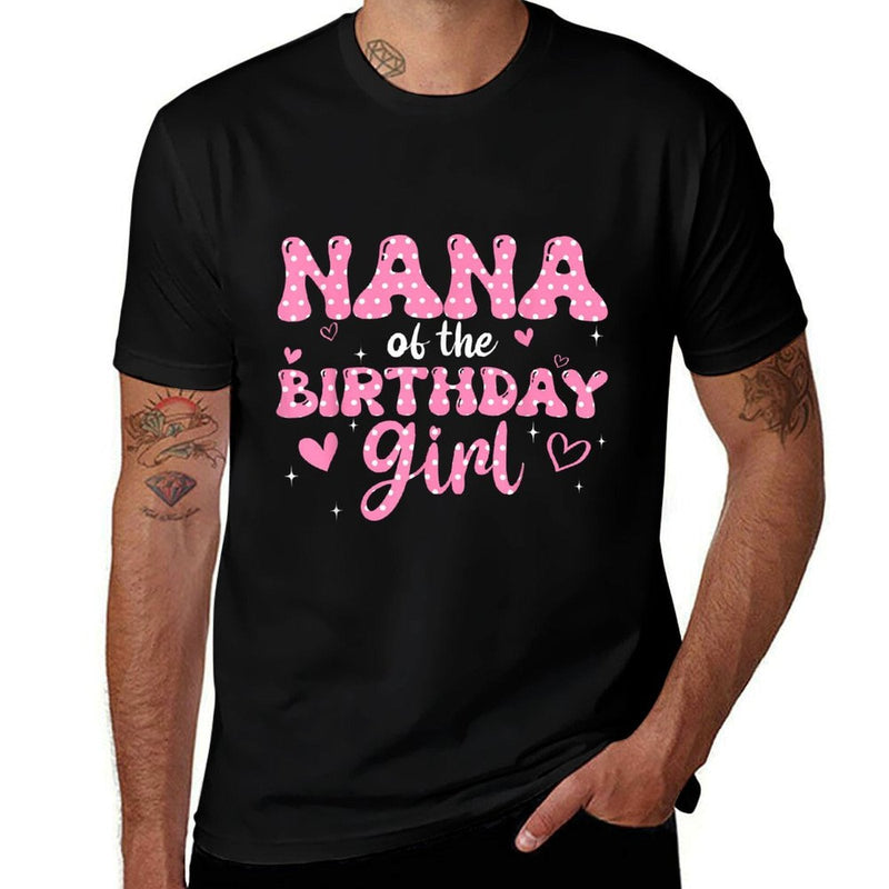 Nana Of The Birthday Pink Girl Matching Family  Classic T-Shirt