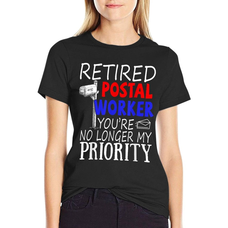 Post Office Retirement - Retired Postal Worker Gift  Summer-ready Fabric T-Shirt