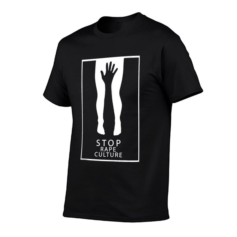 Stop Rape Culture Awareness  Oversized Silhouette T-Shirt