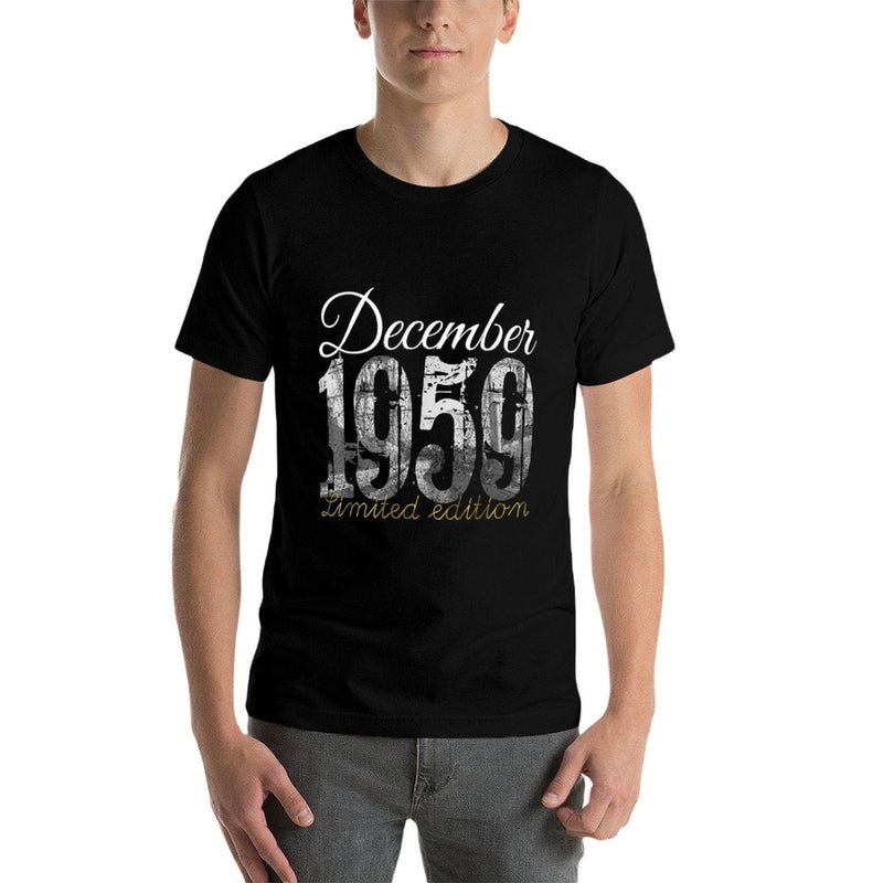 December 1959 60 Year Old 1959 60th Birthday Gift  Easy-care T-Shirt