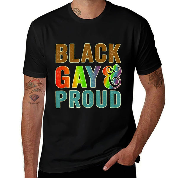 Black Gay And Proud LGBTQ Black  Breathable T-Shirt