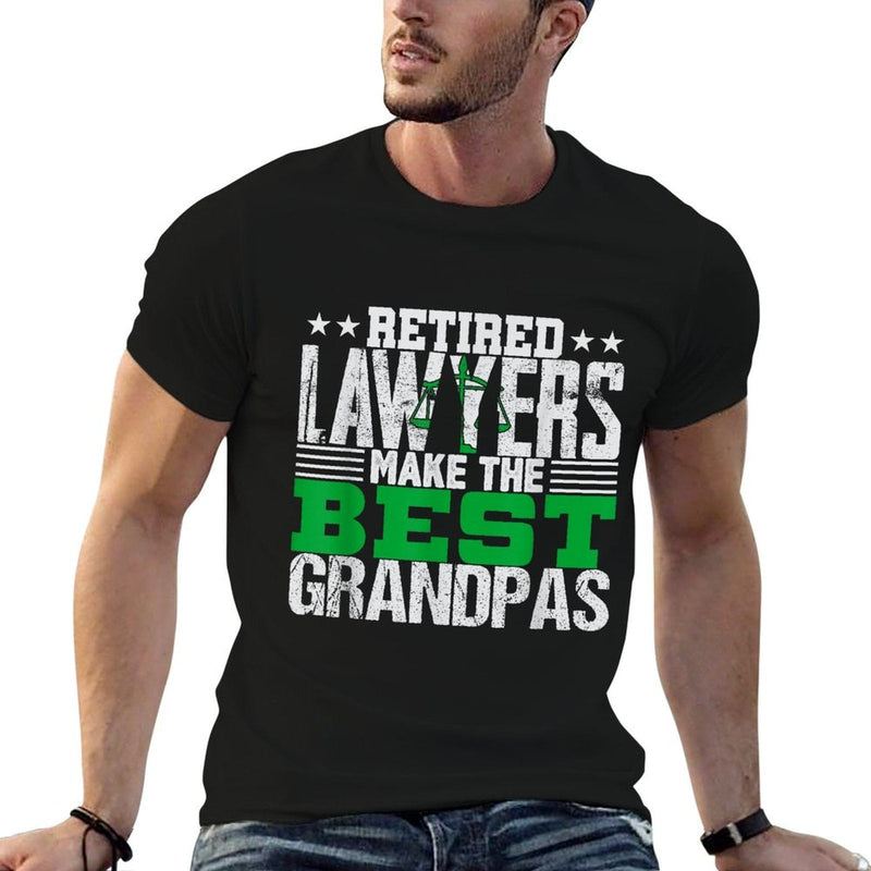 Retired Lawyers Grandpa T Attorney Retirement Gift  Eco-friendly Material T-Shirt