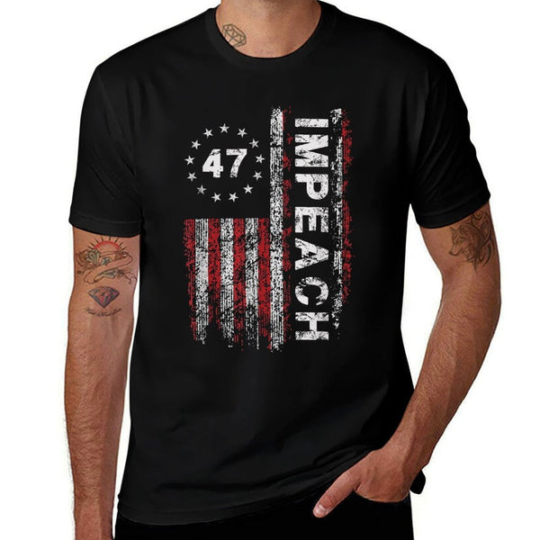 Anti Trump Impeach 47 Trump 47th President US Vintage  Versatile T-Shirt