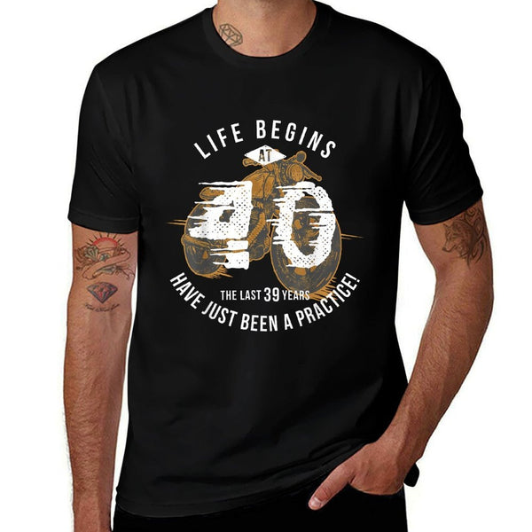 Life Begins at 40 - Vintage 40th Birthday  Odor-resistant T-Shirt