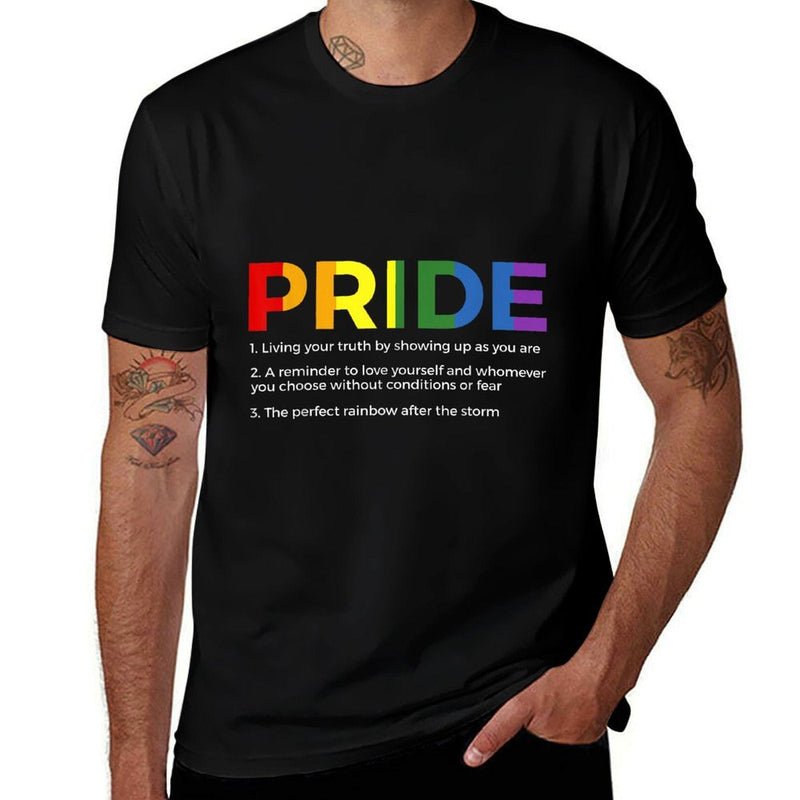 Rainbow Pride Definition Gay Rights LGBTQ+ Pride  Oversized Silhouette T-Shirt