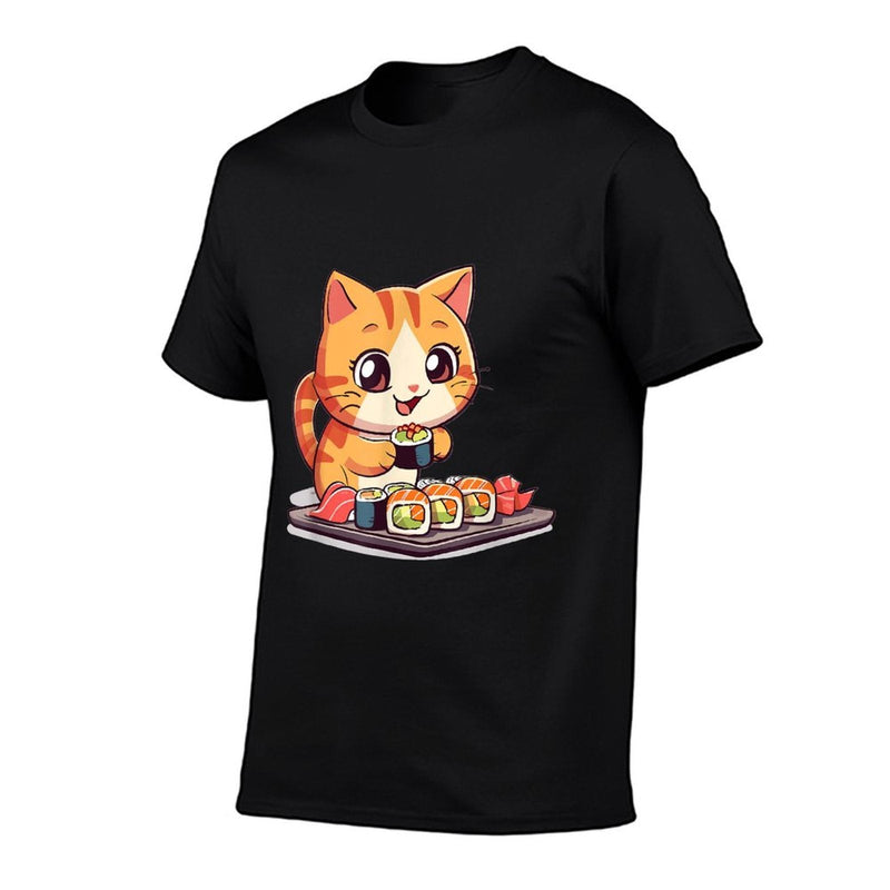 Cats And Sushi Japanese Food Kitten Kawaii Anime  Vintage-inspired T-Shirt