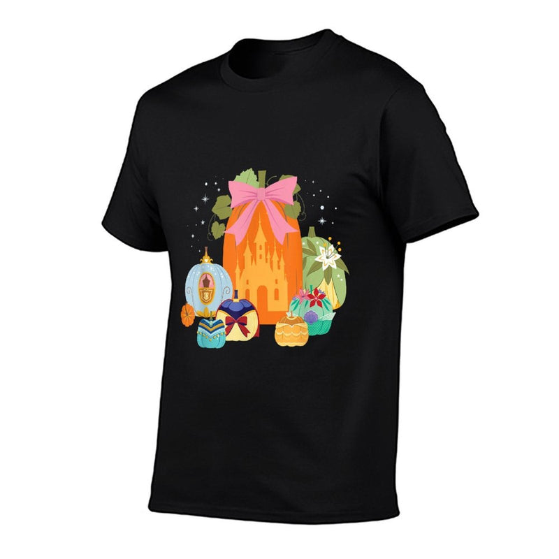 Disney Princess Pumpkins Fall Princesses And Pumpkin Castle  Durable T-Shirt