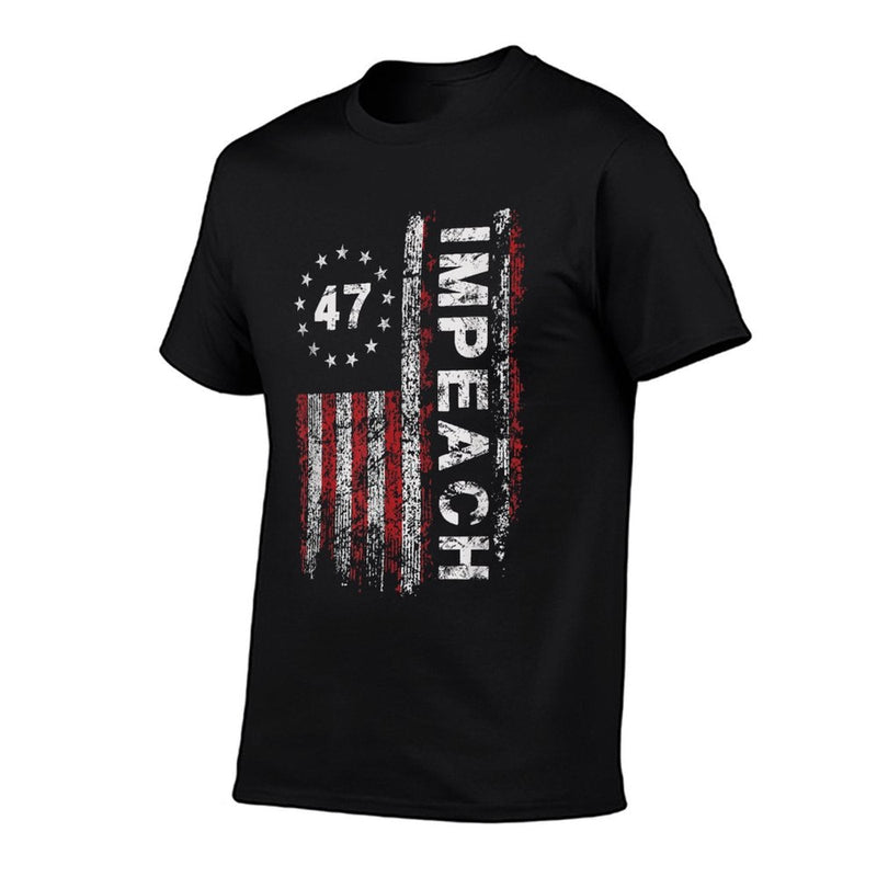 Anti Trump Impeach 47 Trump 47th President US Vintage  Versatile T-Shirt