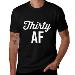 30 AF - 30th Birthday Men Women Thirty Gift  Heathered Texture T-Shirt