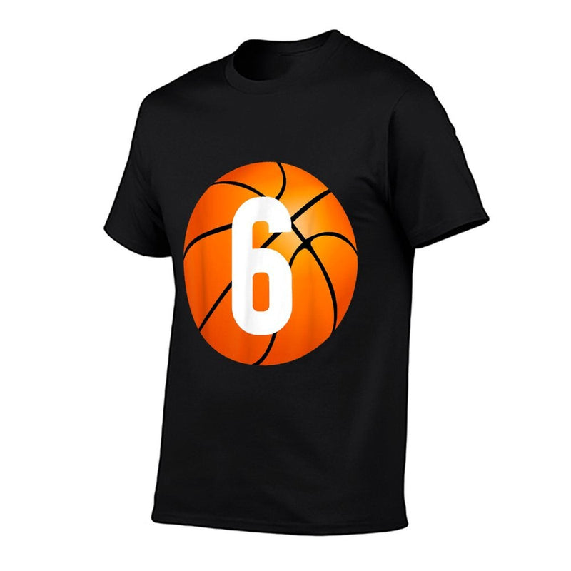 Kids Basketball - 6 Year Old Birthday T-shirt  Eco-friendly Material T-Shirt