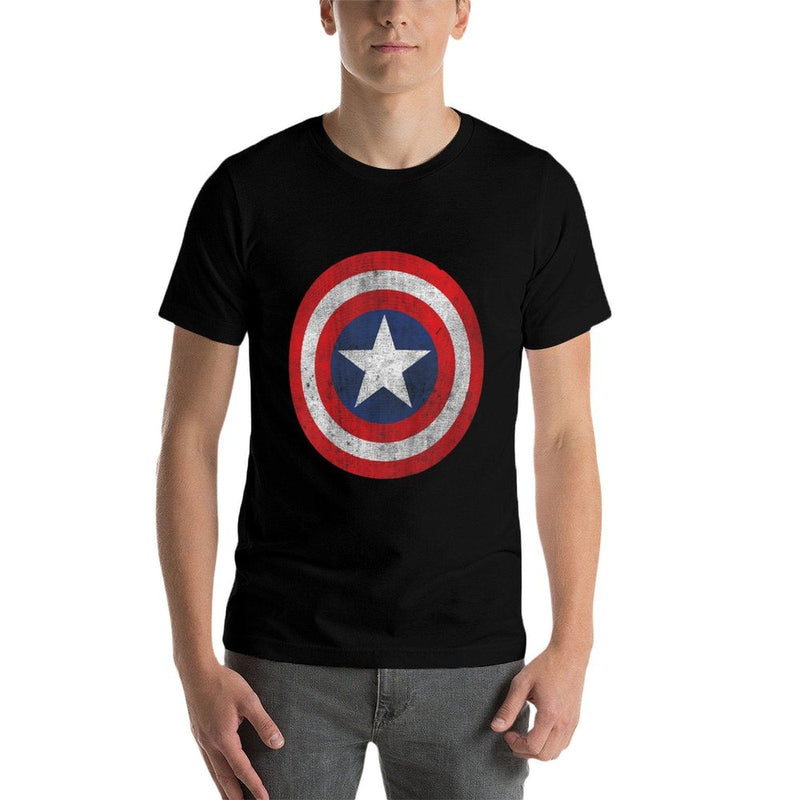 Marvel Captain America Classic Shield Kids Graphic  Breathable T-Shirt