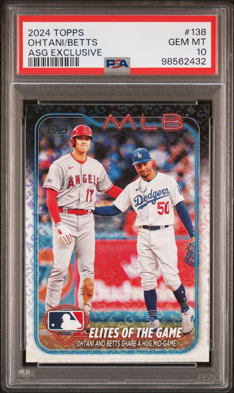 Graded 2024 Topps Monty Shohei Ohtani/Mookie Betts #138 All Star Game Exclusive Baseball Card PSA 10 Gem Mint
