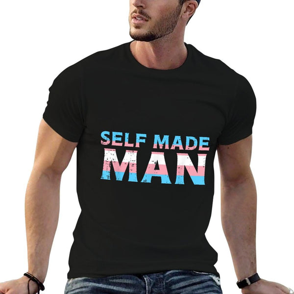 Transgender Self Made Man Trans Pride Transsexual Ftm Lgbt  Wrinkle-resistant T-Shirt