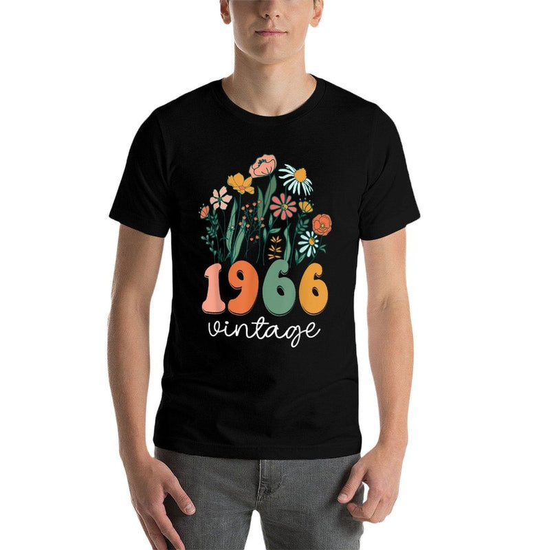 59 Years Old Vintage 1966 59th Women Birthday Wildflower  Versatile T-Shirt