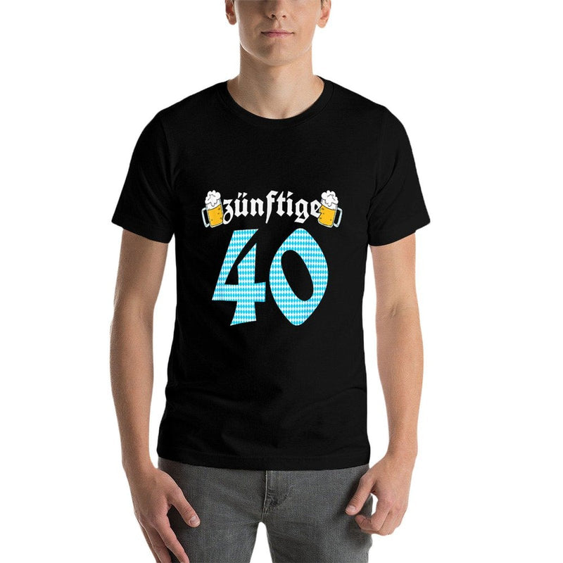 Zünftige 40 October Gift 40th Birthday Oktoberfest  Polyester Blend T-Shirt